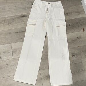 Zara Cream Cargo Trousers